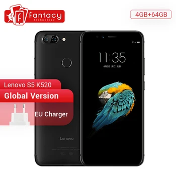 

Global Version Lenovo S5 K520 4GB RAM 64GB ROM Snapdragon 625 Octa core Smartphone Dual Rear 13MP Cameras Face ID 4K Cellphone