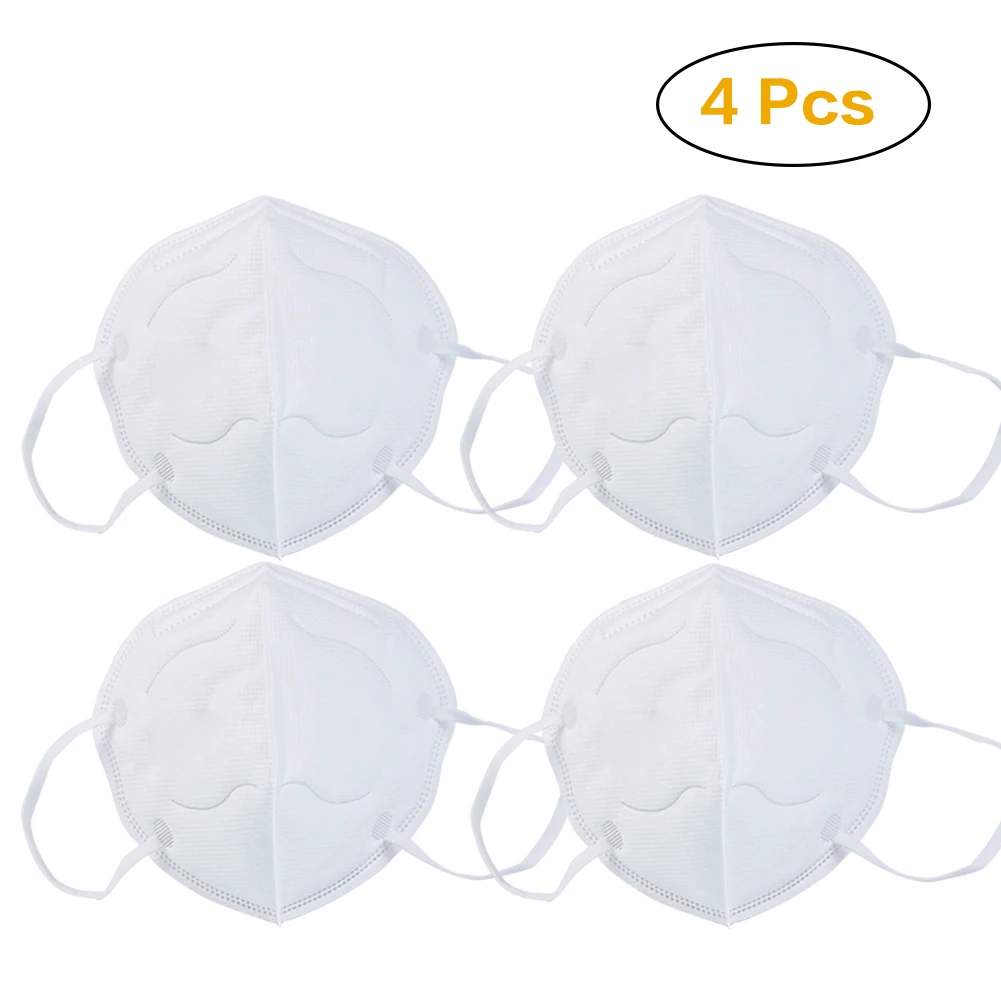 

4Pcs/Set Anti Pollution Dust Mask Unisex KN95 Face Mask Foldable Half Mask for Outdoor