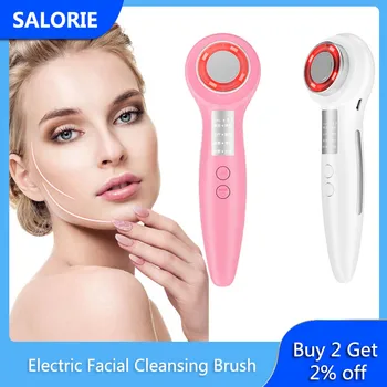 

Electric Facial Cleansing Brush Pore Cleaning Electroporation LED Photon Light Anti Aging Face Massager Facial Massage Device