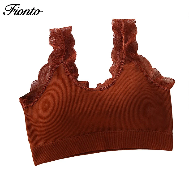 

Vest Thread Wrapped Chest Fairy Tube Top Seamless Lace Lace Sports Underwire Underwear Women's Sports Bra Tops Yoga Bra