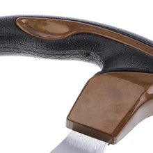 Универсальный 34,5 см 13,6 дюйма алюминиевая лодка яхта морской Понтонный катер рулевое колесо 3 спица 3/4 дюйма вал-черный и коричневый