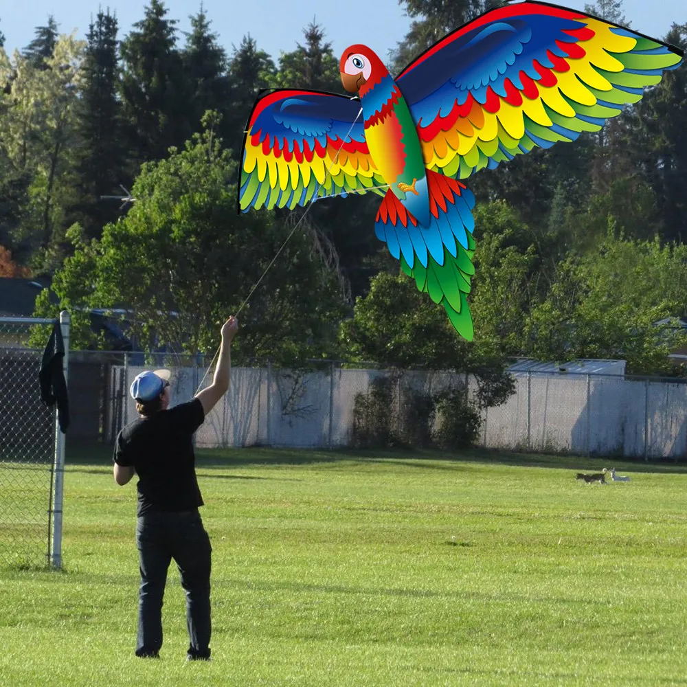 3D P-arrot K-ite Kids Toy Fun Outdoor Flying Activity Game Children With Tail Funny toys Juguetes brinquedos игрушки New | Игрушки и