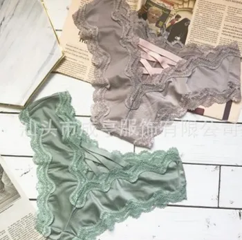 

wholesale 10pcs/lot sexy lace hollowing women's G String T Pants briefs underwear 8.5k
