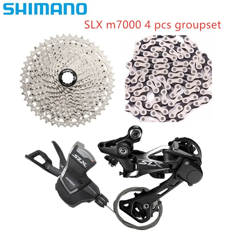 Shimano slx m7000 велосипед mtb 11 скорость переключения передач заднего переключения передач с Sunrace csms8 кассета x11.93 цепи