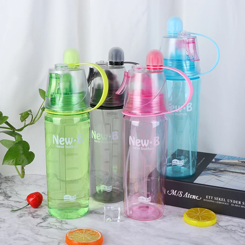 400 600ml Summer Sport Solid Plastic Spray Coolwater Bottle Portable Climbing Outdoor Bike Water Bottles 3 Color Water Bottles Aliexpress