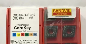 

10PCS CARBIDE INSERT CNMG 120404-KF 3215