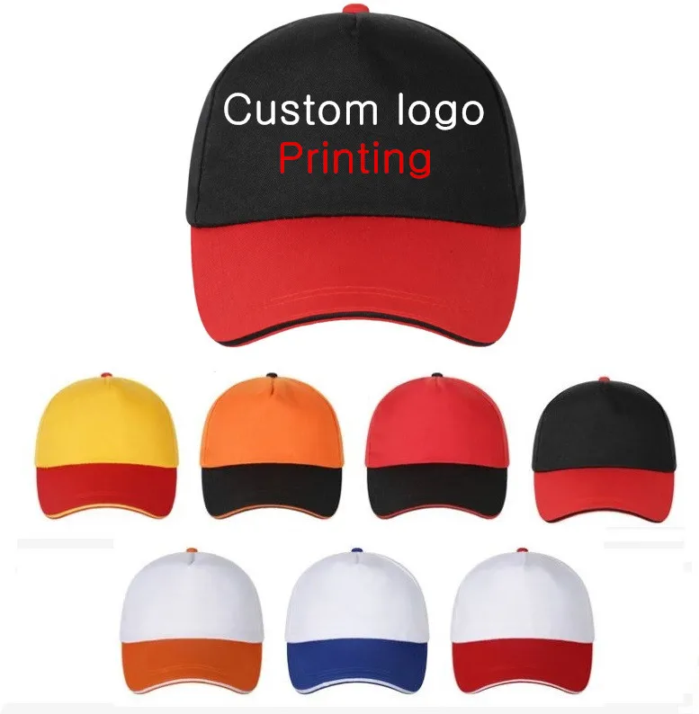 

1pcs Free Logo print custom adult men casual Trucker caps gorros Unisex Women Patchwork Golf sports hat Baseball cap Snapbacks