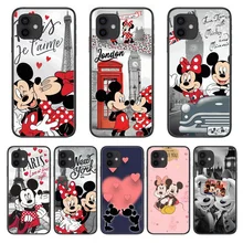 Mickey and Minne  Style Phone Case Cover For Iphone 12 Pro Max 11 8 7 6 s XR PLUS X XS  SE 2020 Mini  Black Cell Shell