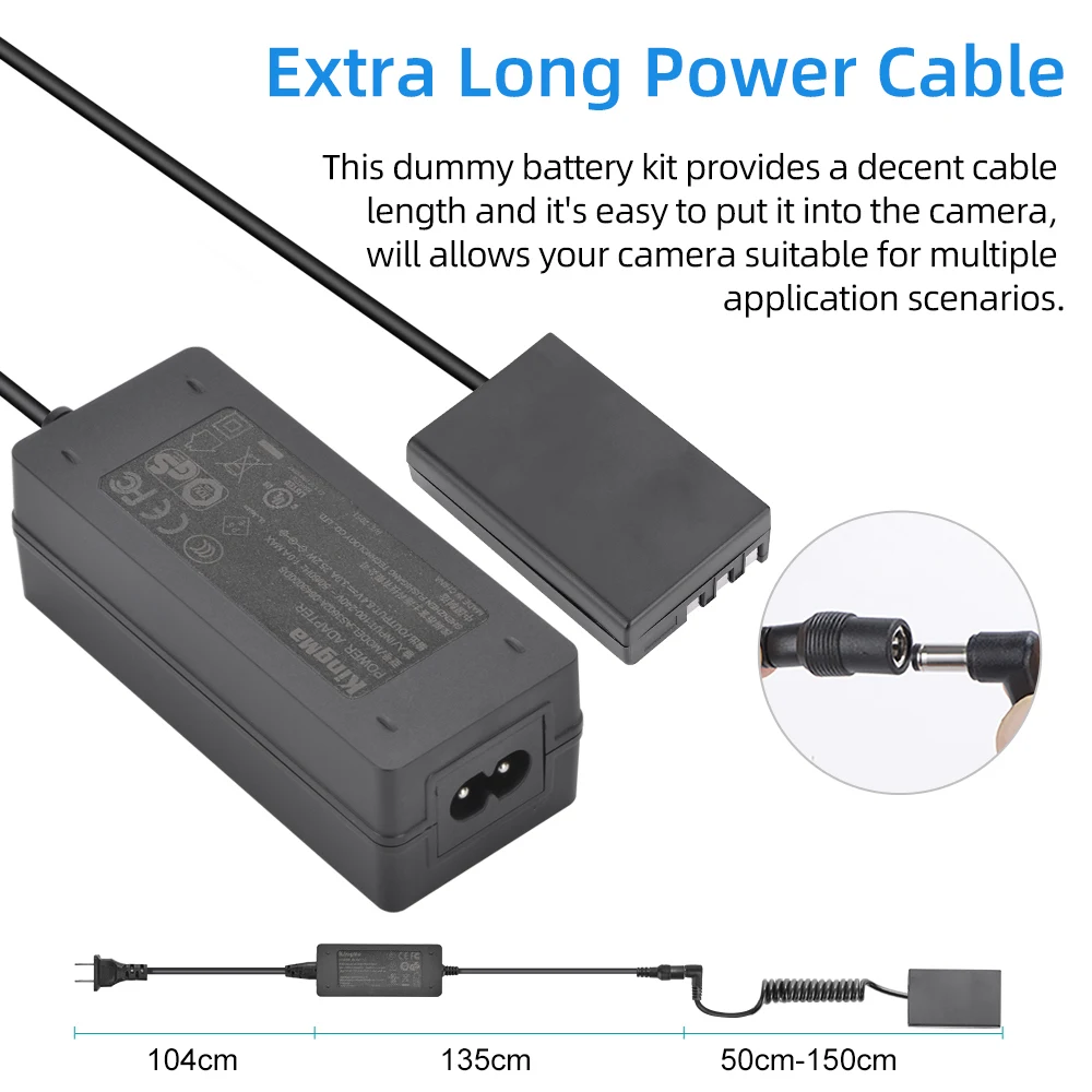 Kingma EN-EL9ダミーバッテリーac電源アダプタニコンD5000 D3000