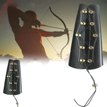 Новинка, искусственная кожа, защита для стрельбы из лука, защита для рук, Воловья кожа/Микрофибра/мех, лук для стрельбы, браслет, ремни для стрельбы, защита для рук