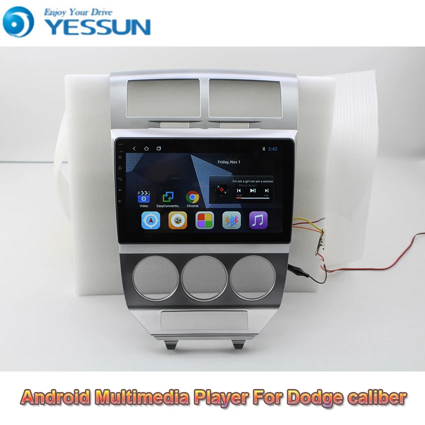 Автомобильный мультимедийный плеер Dodge caliber 2007 2009 Android 9 0 GPS навигация большой