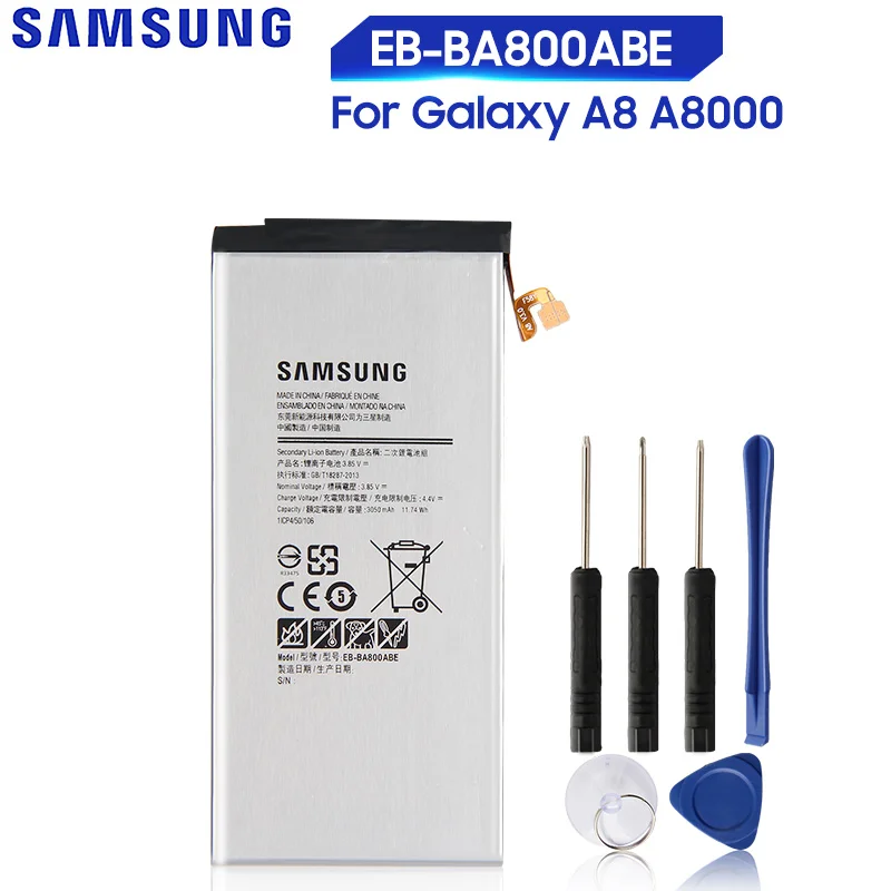 Оригинальная запасная батарея Samsung для Galaxy A8 A8000 A800YZ A800F A800S настоящая телефона