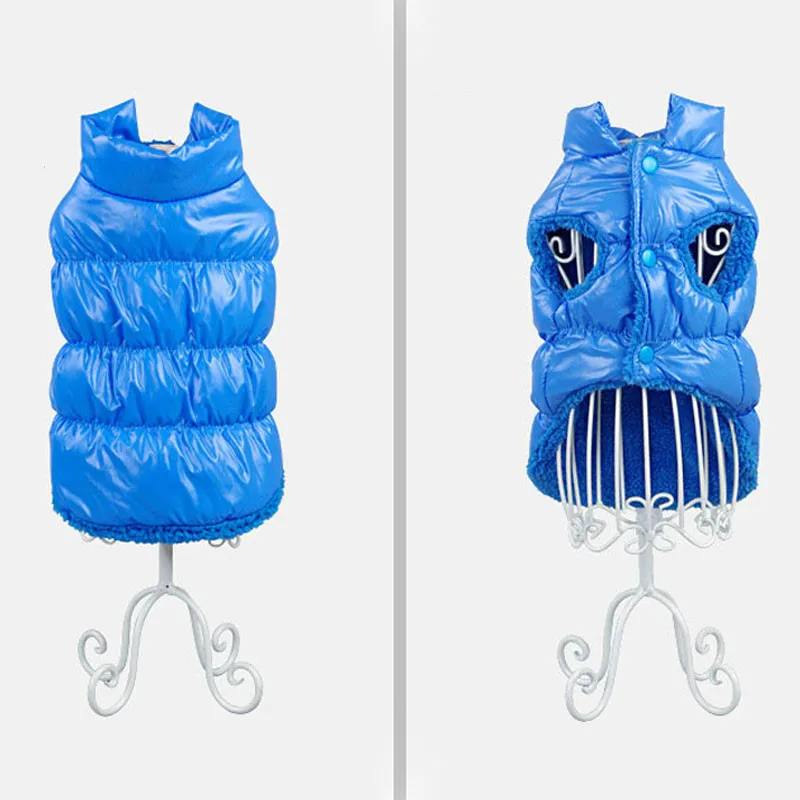 Pets Warm Candy Jackets Vest Coat Dogs Cats Clothes Costume Coat Small Dog Pet Puppy Winter Padded Waterproof Coat Down Jacket