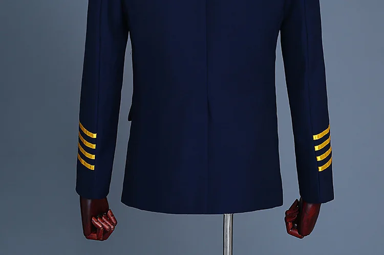 Men Suit Captain suit Coat Pant Designs Men Suits Casual Slim Fit Blazer 2 Pcs Tuxedo Jacket+Pants