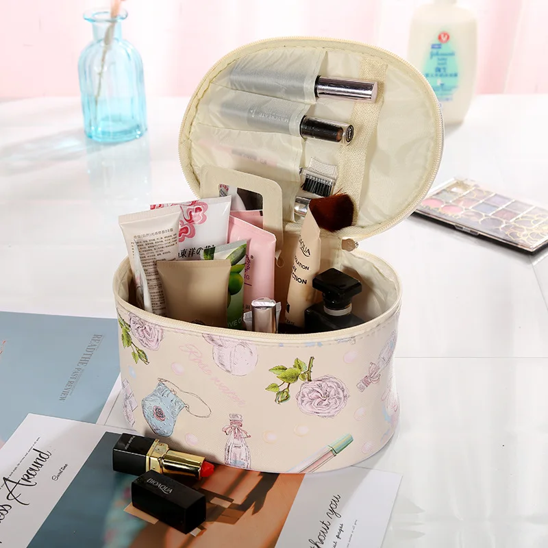 Домашняя Дамская полиуретановая косметичка струйная косметическая сумка для хранения многофункциональная сумочка модная косметичка на молнии