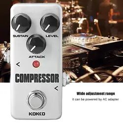 Kokko Guitar Effect Pedal Compressor Booster Distortion Overdrive Fully Analog True Bypass Guitar Pedal For Guitar Accessor W1a4