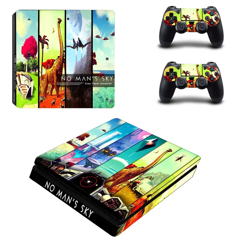 YSP4S-0180 No man's sky PS4 Slim sticker s PS 4 Play station 4 Slim Skin sticker Pegatinas для playstation 4 Slim консоли и контроллера - Цвет: YSP4S-0180
