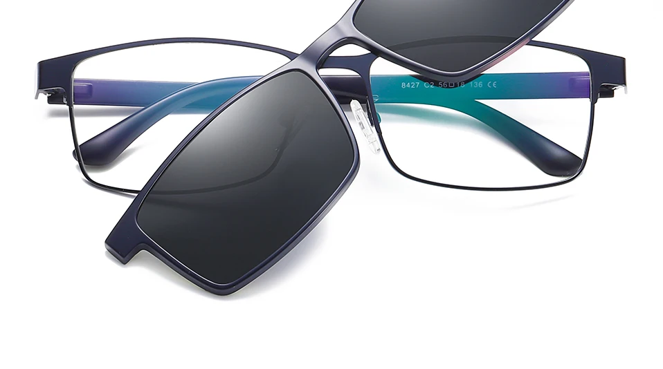 UNIEOWFA 2 в 1 магнит клип на Рецепт Солнцезащитные очки для мужчин поляризационные оптические градусов солнцезащитные очки оправа для мужчин близорукость очки