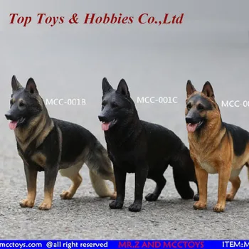 

In Stock MR.Z&MCCTOYS 1/6 Scale German Shepherd Animal Model Toy Black Back Dog MCC-001