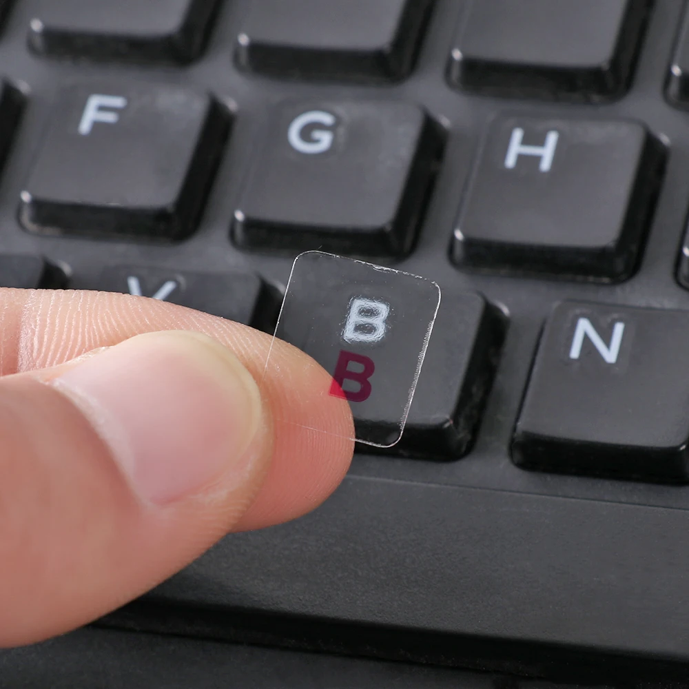 Transparent Russian Letters PVC Keyboard Stickers Waterproof Self-adhesive Cover Sticker Keyboard Protector Keyboard Stickers-3