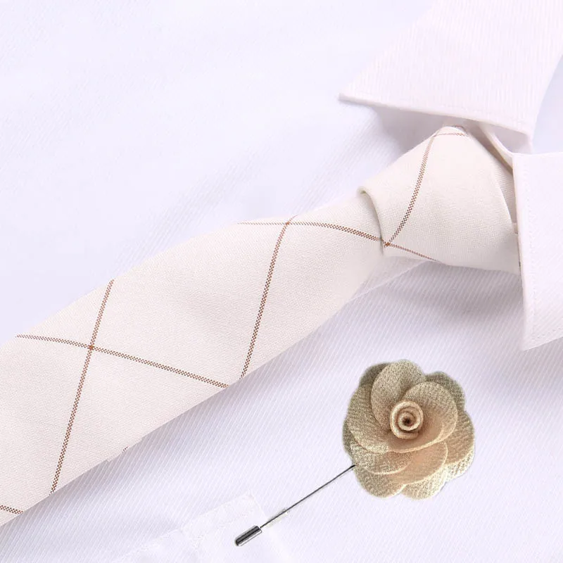

Fashion Ties for Men Cotton 6.5 CM SlimTie Skinny Cravat Neckties for Winter Men Party Skinny Tie Casual Grey Neck Ties