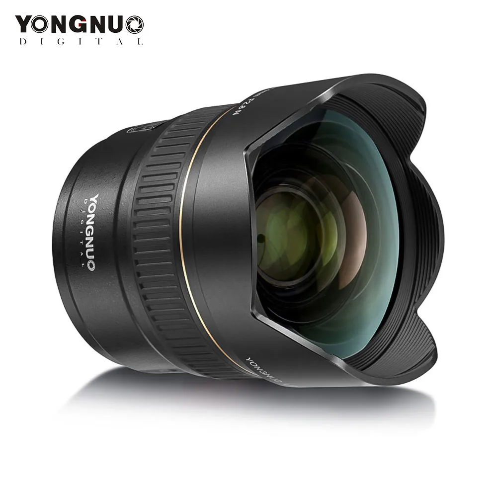 YONGNUO YN14mm F2.8N ультра-широкоугольный объектив Авто/ручной фокус 114 ° Диагональный