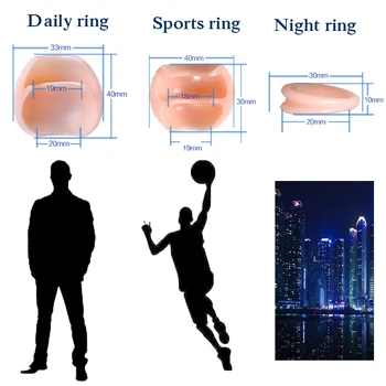 3PCS Multifunction Foreskin Correction Penis Rings Delay Ejaculation Male Chastity Device Screw Shape Cock Ring Sex Toys For Men 4