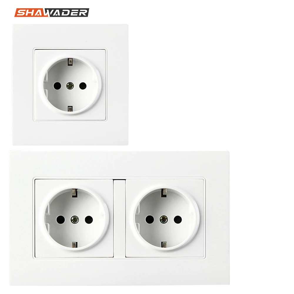 Schrikken Bijna dood Modieus Stopcontact Eu Outlet Elektrische Stekker Plaat Panel Ac 110 ~ 250V 16A 1/2  Way Outlets Voor Thuis kantoor Keuken Home Improvement|Elektrische  aansluitingen| - AliExpress