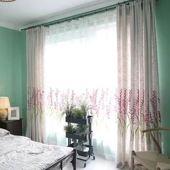 

New Modern Curtains for Living Dining Room Bedroom SmallFresh Printed Curtain Moden Tulle curtain Finished Product Customization