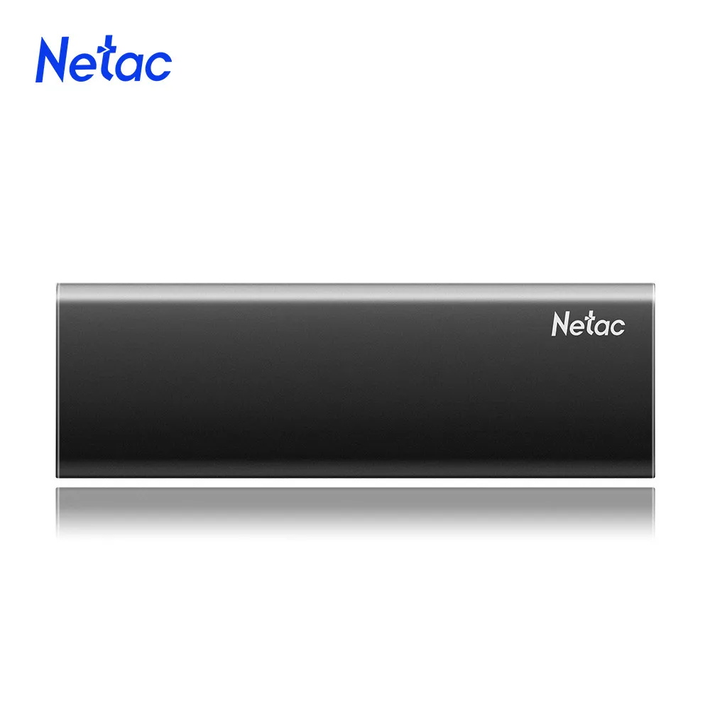 Портативный SSD накопитель Netac 1 ТБ 2 500 Гб внешний 250 ГБ твердотельный USB 3 Gen2 Type C для