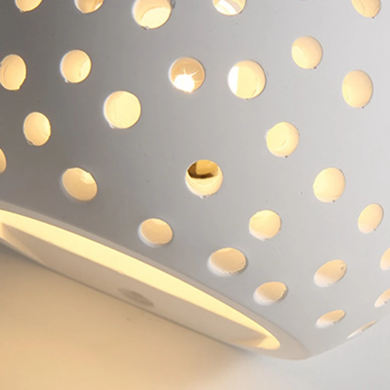 Современные настенные бра с 5 Вт Led G9 тип крышки естественная Защита окружающей среды гипсовый материал Настенные светильники теплый белый