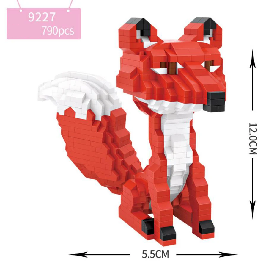 

Modern fairy tale little Prince micro diamond building block red fox education toys for children nano bricks gifts