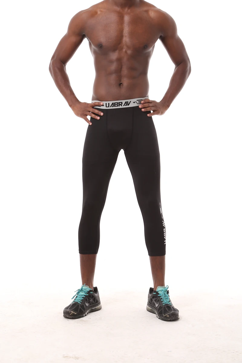 Популярные мужские трико для бега компрессионные штаны для фитнеса спортивная одежда Леггинсы Спортивные лосины тренировочные штаны быстросохнущие длинные штаны
