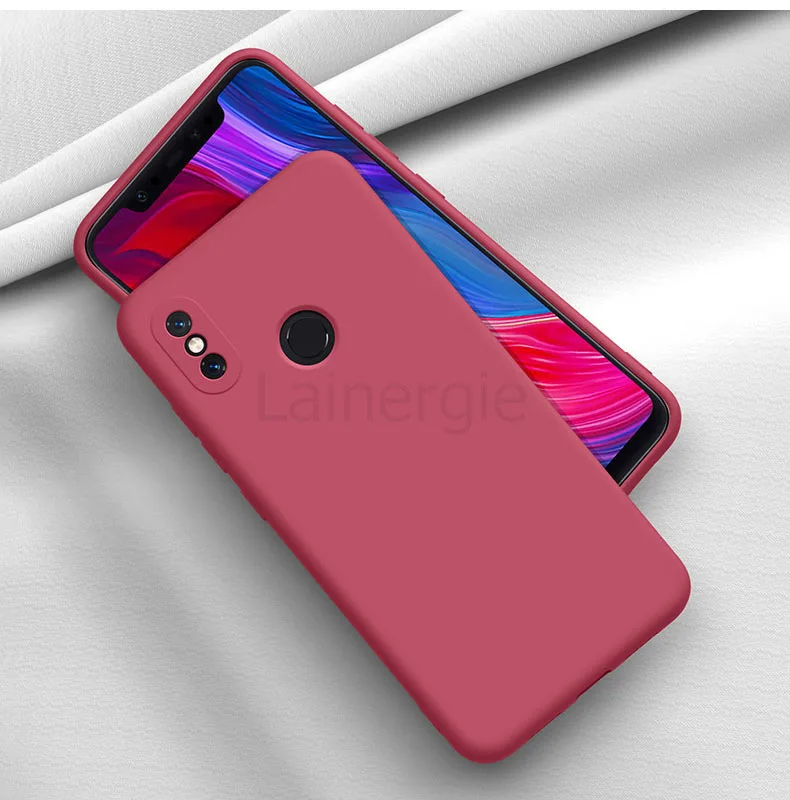 For Xiaomi Mi 8 Case New Liquid Silicone Soft Matte Camera Protection Cover For Mi 8 SE Mi8SE Mi 8 Lite Phone Case waterproof cell phone case