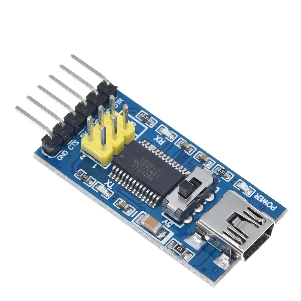 1 шт. Базовая коммутационная плата для arduino FTDI FT232RL USB в ttl последовательный IC адаптер конвертер модуль для arduino 3,3 В 5 в FT232 переключатель