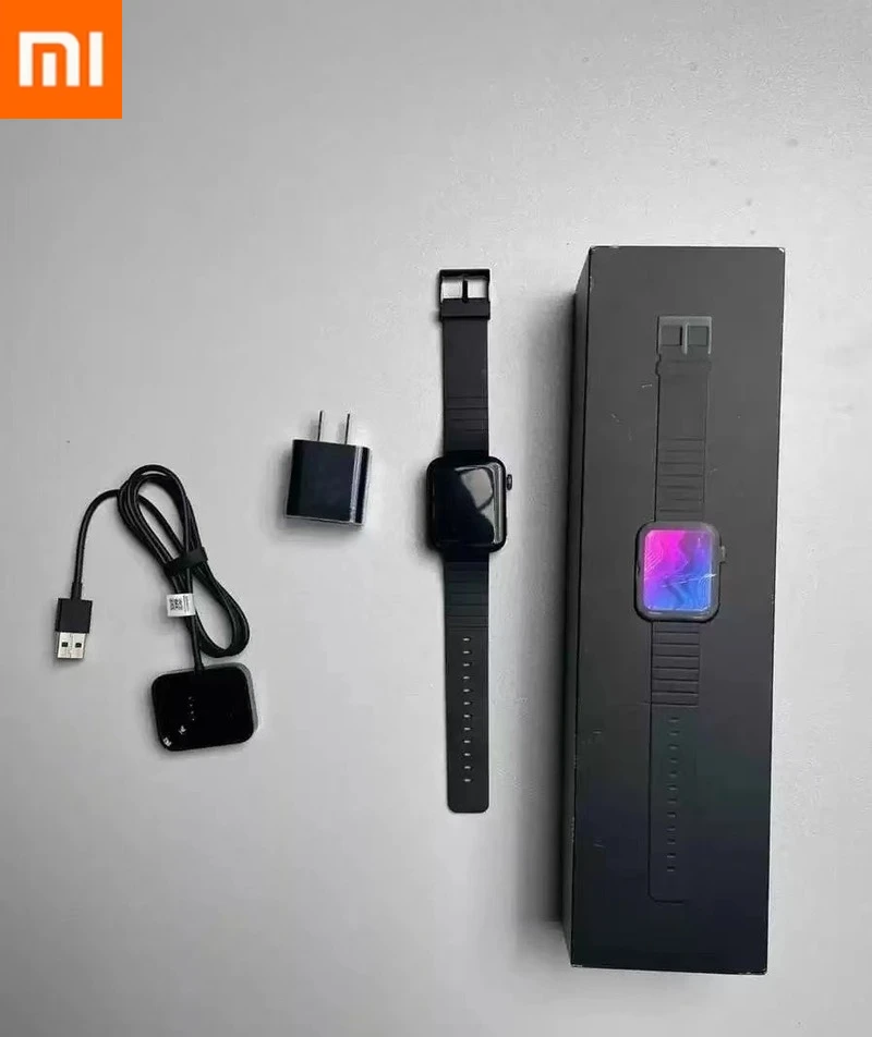 Оригинальные умные часы Xiaomi Mi Watch MIUI Android GPS NFC WIFI ESIM Bluetooth фитнес-трекер с