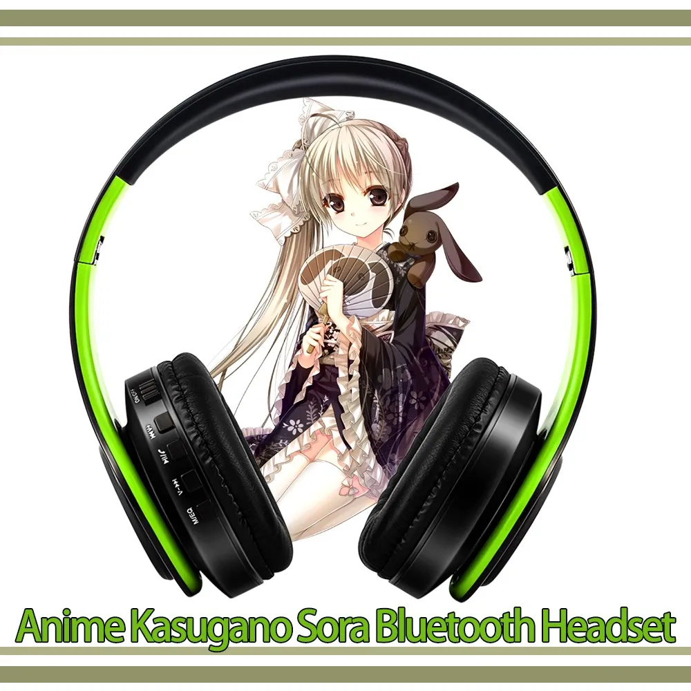 Anime Yosuga Não Sora Cosplay Headconjunto Popular Anime Jogo Fone de Ouvido Bluetooth Moda Presente do Estudante Kasugano Sora - Image 2