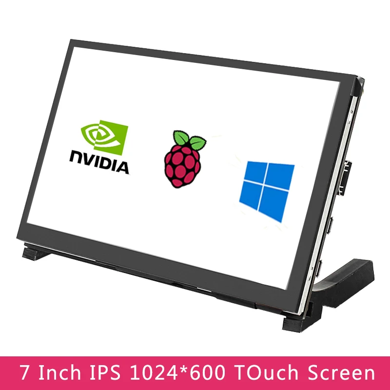 Touch-Screen 1024x600 Display--Holder Capacitive Windows Raspberry Pi 7inch Jetson Nano