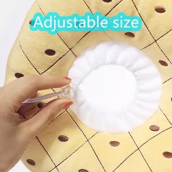 Pet Cat E-Collar Recovery Cone Protection Collar Adjustable Cotton Blends Neck Recover Collar Printed Elizabeth Circle for Cat 5