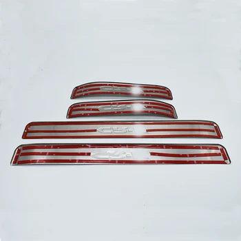 

ECAHAYAKU For Honda CRV CR-V 2012 External Door Sill Protector Welcome Pedals Scuff Plate Guards Covers Trim 4Pcs Car Styling