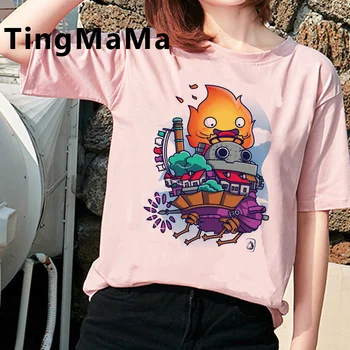 

Totoro Studio Ghibli top tees femme couple japanese 2020 graphic tees women plus size clothes t-shirt streetwear