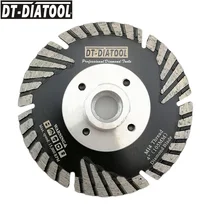 

DT-DIATOOL 1pc Diamond Cutting Disc With Slant Protection Teeth M14 Or 5/8-11 Thread Saw Blade For Stone Granite Marbel Concrete