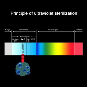 

21LED Portable UV Light Rapid Cleaning Safe Ergonomic Handle Mite Removal One-click Cleaning Protein Structure