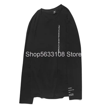 

T1233 Shirt Big Size Length Sleeve Letter Printing T Shirt Plus Fat Plus Overseas Market Big Size Men's Wear T