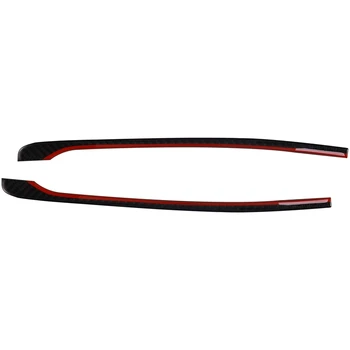 

New Carbon Fiber Red Rearview Mirror Anti-Rub Strips Cover Trim Fit for New Q7 2016-2019