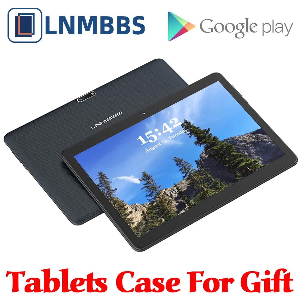 

LNMBBS W116 Tablet 10.1 inch RAM 4GB ROM 32GB Tablet PC Android 9.0 MTK6737 Quad Core Phablet Dual SIM Card Dual Cameras tablets