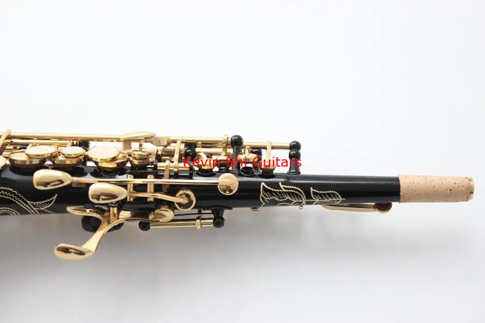 Черный никель 802 Bb прямой Саксофон сопрано никелированный 80 серии II сопрано Sax плоский B сопрано saxfone sachs