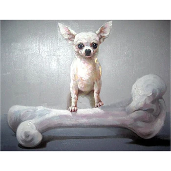 

5D diamond embroidery Abstract dog and bones diy diamond painting cross stitch rhinestones Arts full square drill needlework