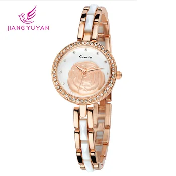 

2019 New Brand Women Rhinestone Watch Fashion Casual Stainless Steel Strap Simple Quartz Women Watch LadiesGift RelogioFeminino