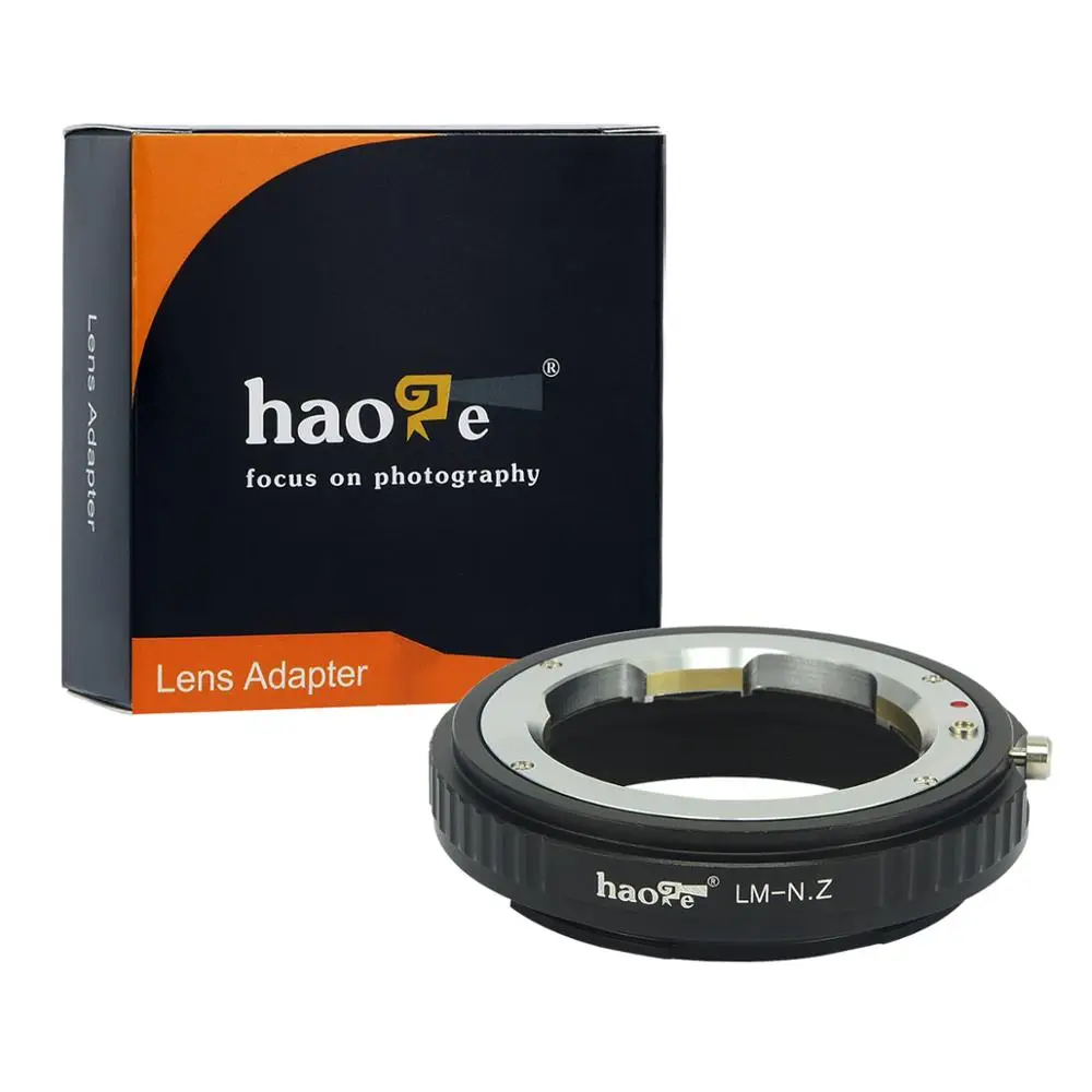 

Haoge с ручными настройками для видеосъемки крепление переходник для Leica M LM, Zeiss ZM, поворотным механизмом Voigtlander VM объектив Nikon Z крепление Камера